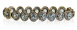 Aquamarin-Diamant Armband mit 1,6ct Diamanten und 8,8ct Aquamarine  , für Vergrösserung bitte hier klicken!