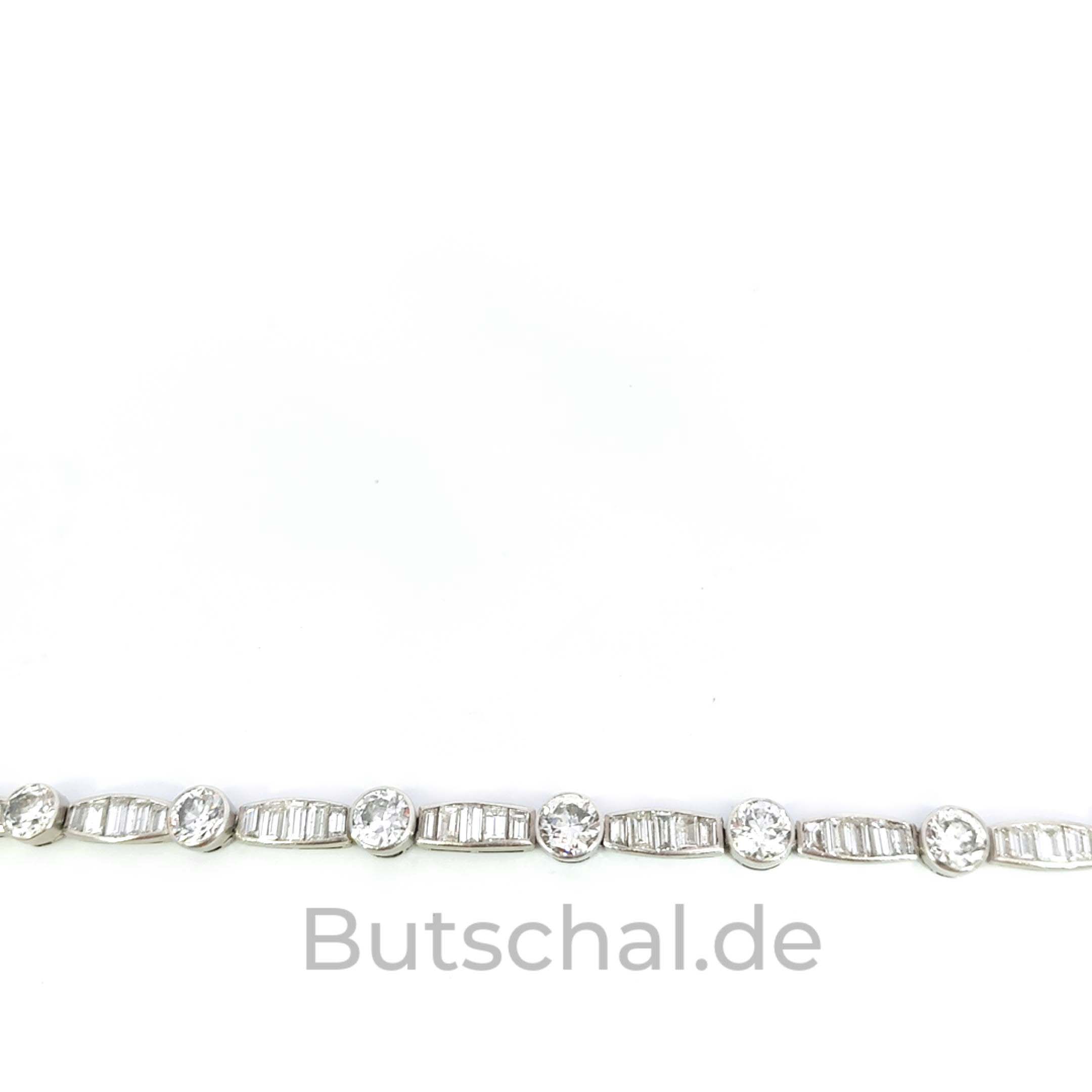 Platinarmband mit  1,97ct Altschliffdiamanten