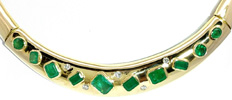 Dekoratives Kollier mit passendem Armband,ein goldenes Duo 73.43 Gramm aus 585 Gold, für Vergrösserung bitte hier klicken!