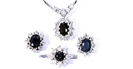 Diamant-Kollier, Diamantbrosche mit 1,05ct Diamantrosen und eine Perle mittig hängend, für Vergrösserung bitte hier klicken!